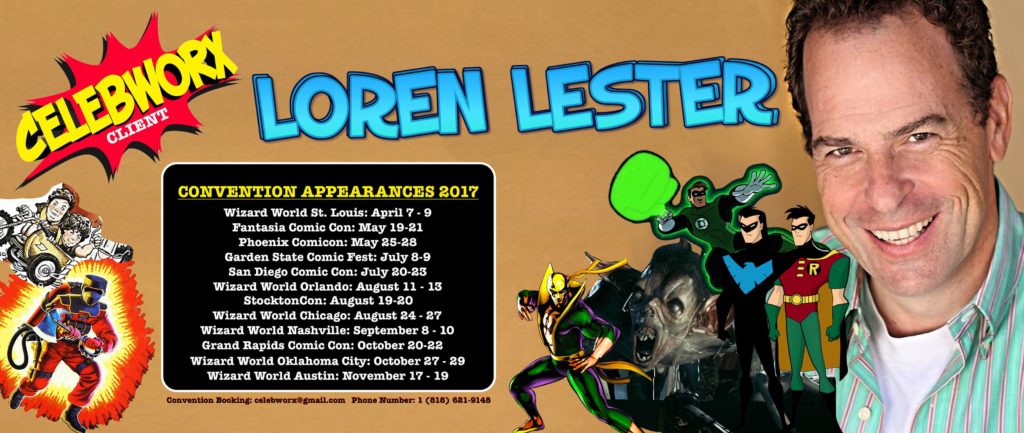 Loren Lester convention appearances 2017